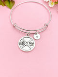 Silver Barbell Charm Bracelet, N5981