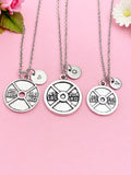 Barbell Necklace, Weight Necklace, Barbell Charm, Weight Charm, Fitness Charm, Sports Charm, Fitness Gift, Personalized Gift, N5981A