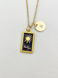 Gold The Sun Charm Necklace, N5884