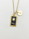 Gold The Sun Charm Necklace, N5884