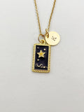 Gold The Star Charm Necklace, N5886