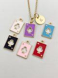 Gold Ace of Clubs Charm Necklace, Ace of Clubs Playing Card Jewelry Gifts, N5893