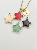 Gold Star Charm Necklace, N5894