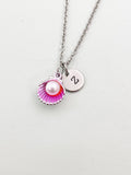 Silver Pearl Shell Charm Necklace, N5898
