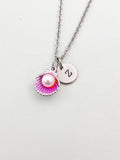 Silver Pearl Shell Charm Necklace, N5898