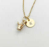 Gold Cactus Charm Necklace, N5914