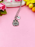 Silver Hamster Charm Necklace, Hamster Pet Shop Gifts, N1881A
