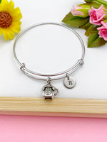 Silver Retro Telephone Charm Bracelet, N 1771