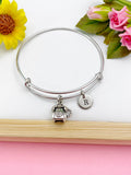 Silver Retro Telephone Charm Bracelet, N 1771