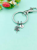 Silver RN Charm Keychain, N2586A