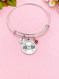 Silver Barbell Charm Bracelet, 25lbs, N5981C