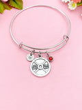 Silver Barbell Charm Bracelet, 25lbs, N5981C