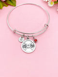 Silver Barbell Charm Bracelet, 25lbs, N5981C