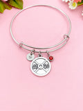 Silver Barbell Charm Bracelet, 25lbs, N5981C
