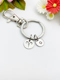 Silver Aries Charm Keychain, Constellation, Zodiac Sign, N5956