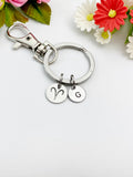 Silver Aries Charm Keychain, Constellation, Zodiac Sign, N5956