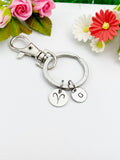 Silver Aries Charm Keychain, Constellation, Zodiac Sign, N5956
