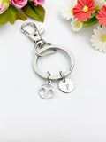 Silver Aries Charm Keychain, Constellation, Zodiac Sign, N5957