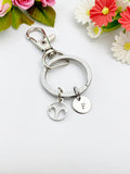 Silver Aries Charm Keychain, Constellation, Zodiac Sign, N5957