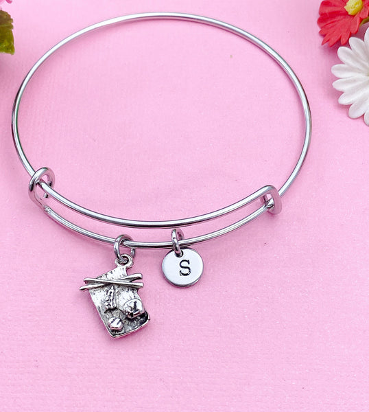 Silver Sushi Charm Bracelet, N478A