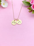 Gold Football Necklace Bracelet Keychain Optional, Best Christmas Gifts, Personalized Customized Monogram Jewelry, D209