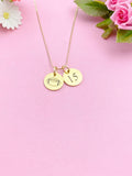 Gold Football Necklace Bracelet Keychain Optional, Best Christmas Gifts, Personalized Customized Monogram Jewelry, D209