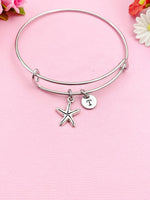 Silver Starfish Charm Bracelet, N983