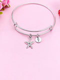 Silver Starfish Charm Bracelet, N983