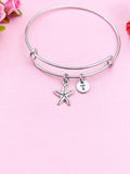 Silver Starfish Charm Bracelet, N983