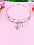 Silver Starfish Charm Bracelet, N983