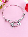 Silver Dinosaur Charm Bracelet, Tyrannosaurus, N1915