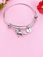 Silver Dinosaur Charm Bracelet, Tyrannosaurus, N1915