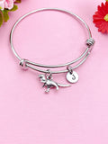 Silver Dinosaur Charm Bracelet, Tyrannosaurus, N1915