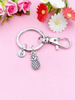 Silver Pineapple Charm Keychain, N4459