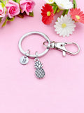 Silver Pineapple Charm Keychain, N4459