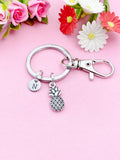 Silver Pineapple Charm Keychain, N4459