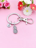 Silver Pineapple Charm Keychain, N4459