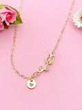 Gold or Silver Tulip Charm Necklace, Spring Jewelry, N5999