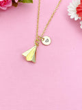 Gold or Silver Paper Airplane Charm Necklace, Freedom Adventure Jewelry Gifts, N6002
