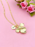 Gold Leaf Charm Necklace, N6007
