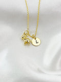 Gold Cute Donkey Charm Necklace, N5971