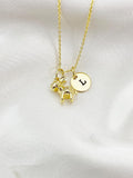 Gold Cute Donkey Charm Necklace, N5971