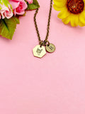 Bronze Scorpio Charm Necklace, Scorpion, N3725B
