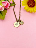 Bronze Scorpio Charm Necklace, Scorpion, N3725B