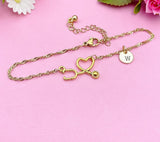 Gold or Silver Stethoscope Charm Bracelets Doctor Nurse Jewelry Gifts, N1002B