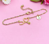 Gold or Silver Stethoscope Charm Bracelets Doctor Nurse Jewelry Gifts, N1002B