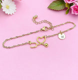 Gold or Silver Stethoscope Charm Bracelets Doctor Nurse Jewelry Gifts, N1002B