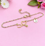 Gold or Silver Stethoscope Charm Bracelets Doctor Nurse Jewelry Gifts, N1002B