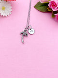 Silver Coconut Tree Charm Necklace, Plant Biologist School Student Gifts, N789