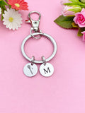 Silver Lacrosse Charm Keychain, D215B